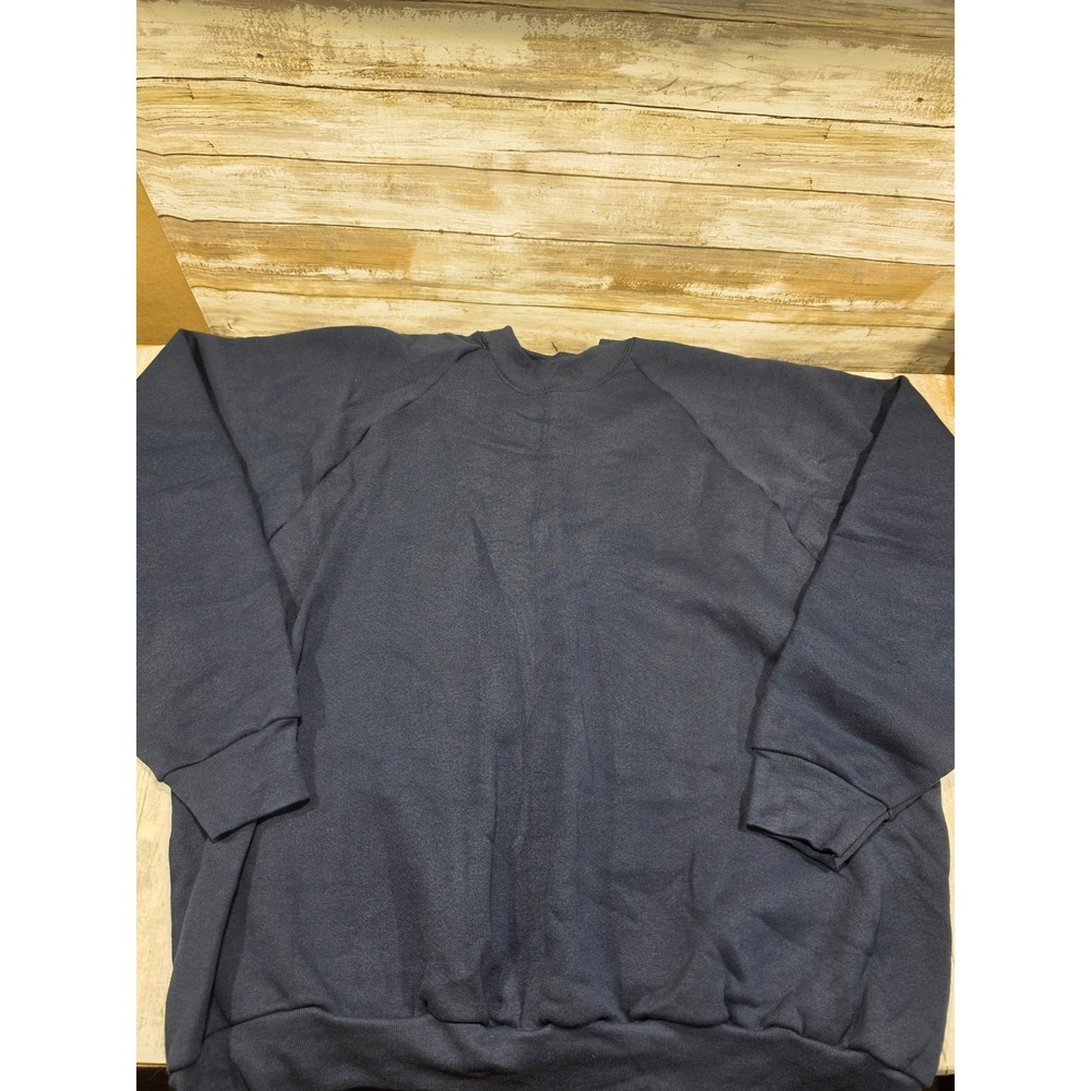 Vintage 1993 Fruit of the Loom Navy Blue Sweatshirt USA Made L9132XF 2XL NWT